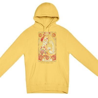 Chingona Every Damn Day Tarot Card Gift Premium Pullover Hoodie