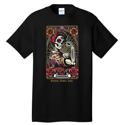 Chingona Every Damn Day Tarot Card Gift Tall T-Shirt