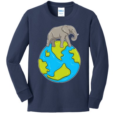 Celebrate Earth Day Every Day Save Plants Animals Wildlife Kids Long Sleeve Shirt