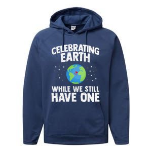 Celebrating Earth Day Science Recycle Environment Performance Fleece Hoodie