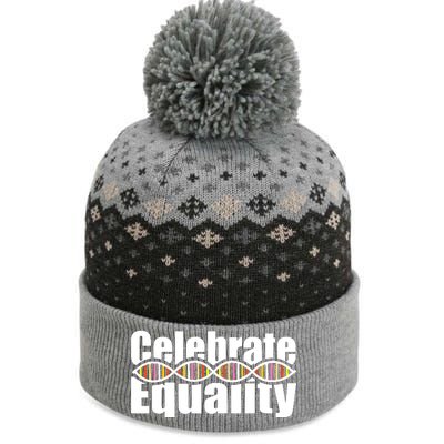 Celebrate Equality Equal Design Civil Rights The Baniff Cuffed Pom Beanie