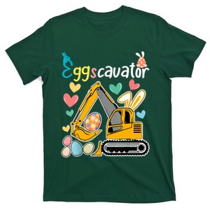 Construction Excavator Easter Day Egg Hunt Toddlers T-Shirt