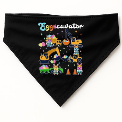 Cute Easter Eggscavator Construction Bunny Rabbits USA-Made Doggie Bandana