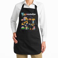 Cute Easter Eggscavator Construction Bunny Rabbits Apron