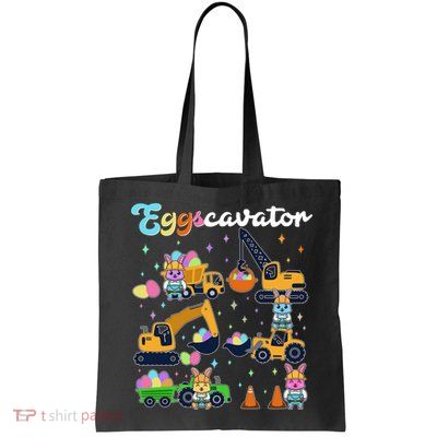 Cute Easter Eggscavator Construction Bunny Rabbits Bag