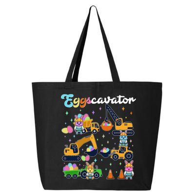 Cute Easter Eggscavator Construction Bunny Rabbits 25L Jumbo Tote