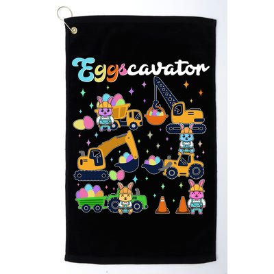Cute Easter Eggscavator Construction Bunny Rabbits Golf Towel