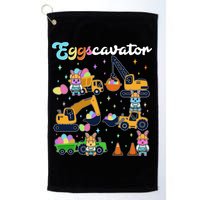 Cute Easter Eggscavator Construction Bunny Rabbits Golf Towel