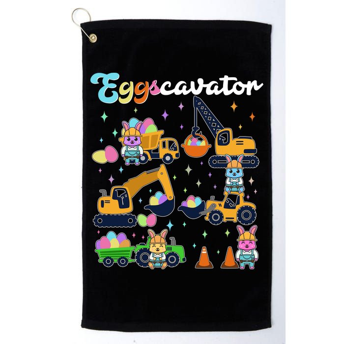 Cute Easter Eggscavator Construction Bunny Rabbits Golf Towel