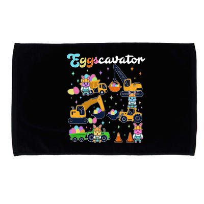 Cute Easter Eggscavator Construction Bunny Rabbits Microfiber Hand Towel