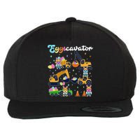 Cute Easter Eggscavator Construction Bunny Rabbits Wool Snapback Cap