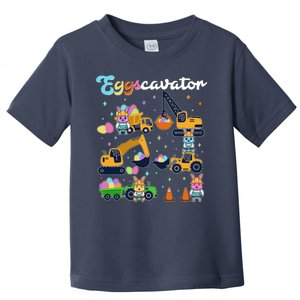 Cute Easter Eggscavator Construction Bunny Rabbits Toddler T-Shirt