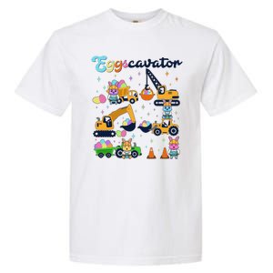 Cute Easter Eggscavator Construction Bunny Rabbits Garment-Dyed Heavyweight T-Shirt