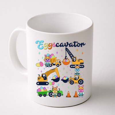 Cute Easter Eggscavator Construction Bunny Rabbits Coffee Mug