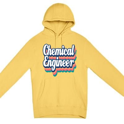 Chemical Engineer Engineering Major Retro Funny Gift Premium Pullover Hoodie