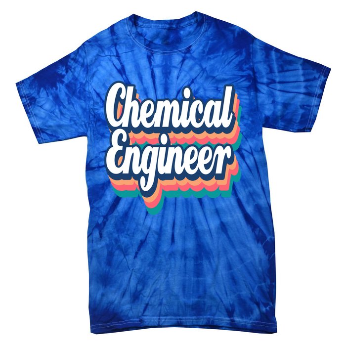 Chemical Engineer Engineering Major Retro Funny Gift Tie-Dye T-Shirt