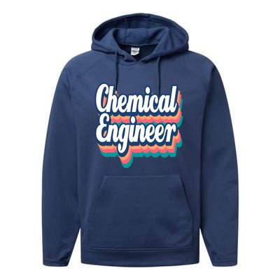 Chemical Engineer Engineering Major Retro Funny Gift Performance Fleece Hoodie