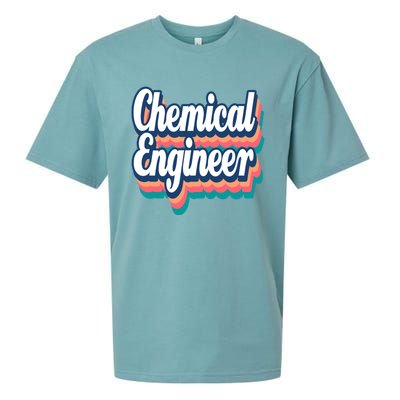 Chemical Engineer Engineering Major Retro Funny Gift Sueded Cloud Jersey T-Shirt