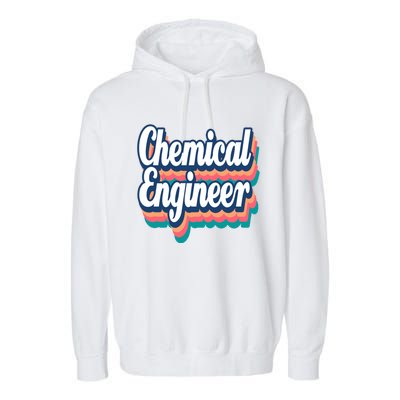 Chemical Engineer Engineering Major Retro Funny Gift Garment-Dyed Fleece Hoodie