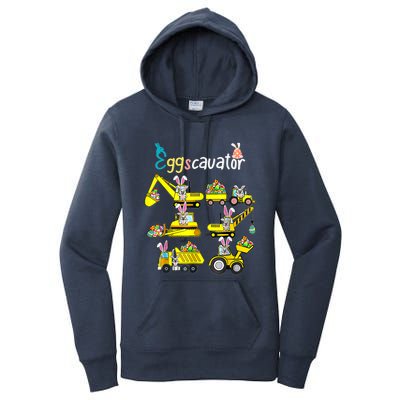 Construction Excavator Easter Day Egg Hunt Cute Gift Women's Pullover Hoodie