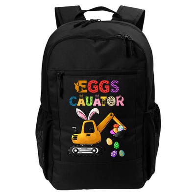 Construction Excavator Easter Day Egg Hunt Meaningful Gift Backpack