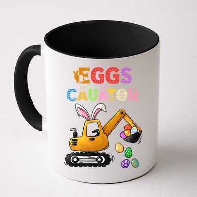 Construction Excavator Easter Day Egg Hunt Meaningful Gift Mug
