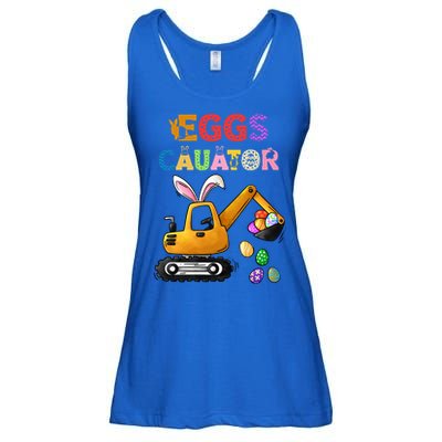 Construction Excavator Easter Day Egg Hunt Meaningful Gift Ladies Essential Flowy Tank
