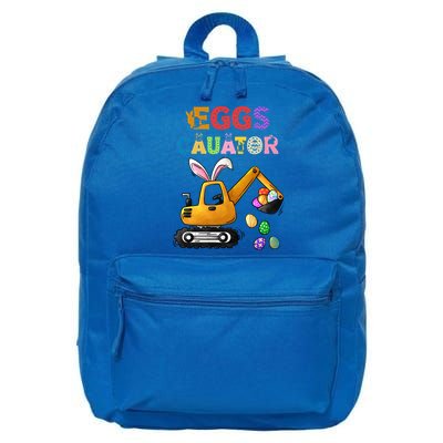 Construction Excavator Easter Day Egg Hunt Meaningful Gift 16 in Basic Backpack