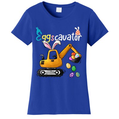 Construction Excavator Easter Day Egg Hunt Gift Women's T-Shirt