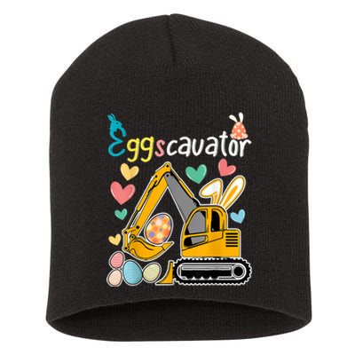 Construction Excavator Easter Day Egg Hunt for B.o.y.s Toddlers Short Acrylic Beanie