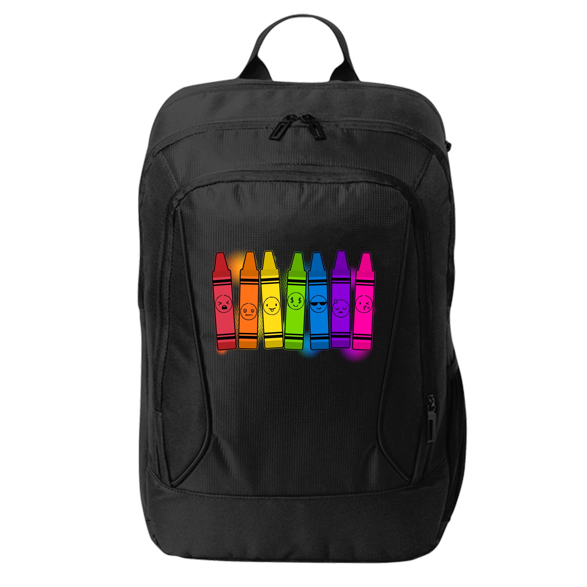 Cute Emotions Emoji Crayons City Backpack
