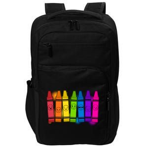 Cute Emotions Emoji Crayons Impact Tech Backpack