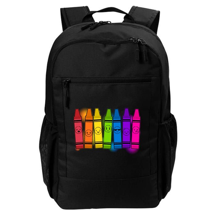 Cute Emotions Emoji Crayons Backpack