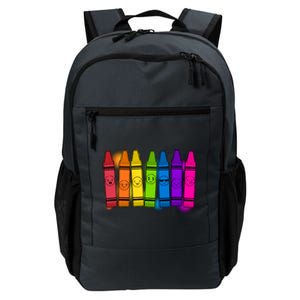 Cute Emotions Emoji Crayons Daily Commute Backpack