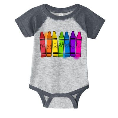 Cute Emotions Emoji Crayons Infant Baby Jersey Bodysuit
