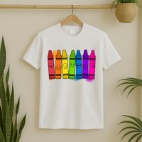 Cute Emotions Emoji Crayons T-Shirt