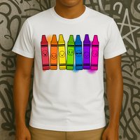 Cute Emotions Emoji Crayons T-Shirt