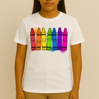 Cute Emotions Emoji Crayons T-Shirt