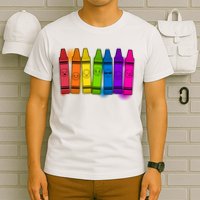 Cute Emotions Emoji Crayons T-Shirt