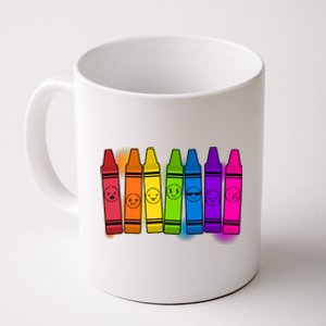 Cute Emotions Emoji Crayons Coffee Mug