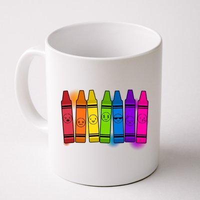 Cute Emotions Emoji Crayons Mug