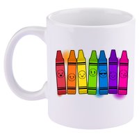 Cute Emotions Emoji Crayons 11oz C Handle Ceramic Mug