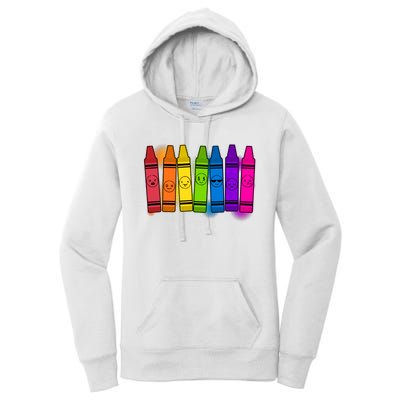 Cute Emotions Emoji Crayons Women's Pullover Hoodie