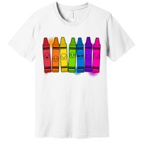 Cute Emotions Emoji Crayons Premium T-Shirt
