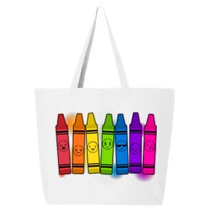 Cute Emotions Emoji Crayons 25L Jumbo Tote