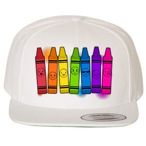 Cute Emotions Emoji Crayons Wool Snapback Cap