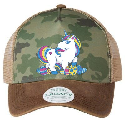 Cute Easter Eggs Unicorn Legacy Tie Dye Trucker Hat