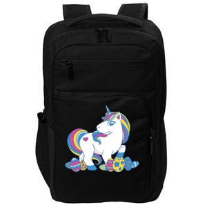 Cute Easter Eggs Unicorn Impact Tech Backpack