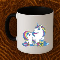 Cute Easter Eggs Unicorn Mug