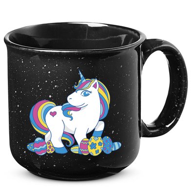Cute Easter Eggs Unicorn 15oz Campfire Ceramic Mug